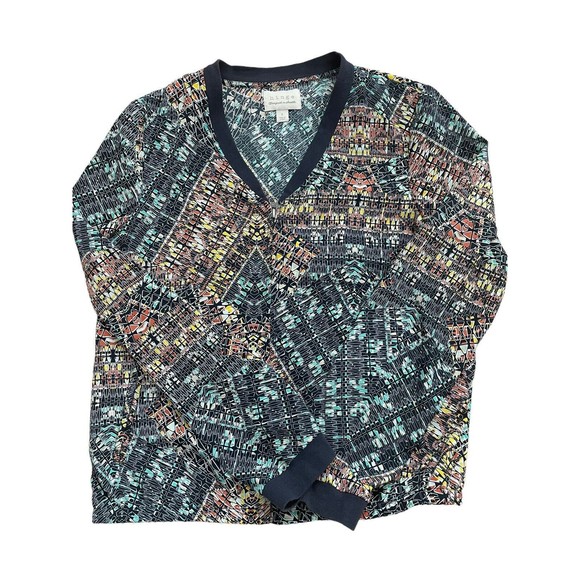 Hinge Womens Blue Zip Up Bomber Jacket Size Small Lightweight Long Sleeve - Picture 6 of 7